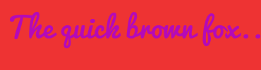 Image with Font Color B40AB8 and Background Color EE3333